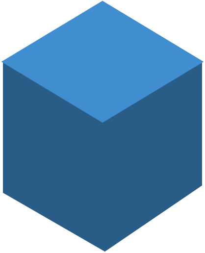 Pixel Nova blue block icon | PixelNova Solutions